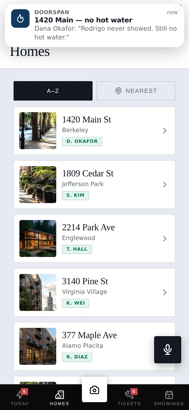 Doorspan Onsite — Homes