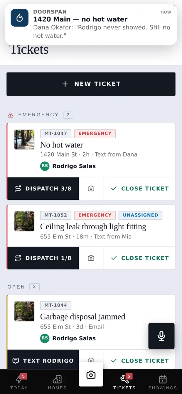 Doorspan Onsite — Tickets